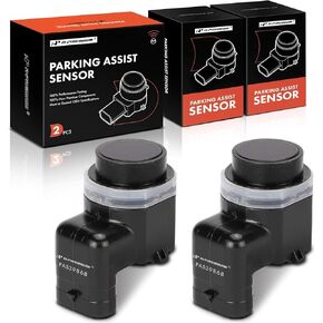 A-Premium 2-PC Reverse Backup Parking Assist Sensor Compatible with Select BMW Models - X5 2007-2013, X3 2006-2010, X6 2008-2014, Replace# 66209139868, 66209139867