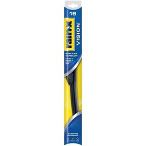 Rain-X 16'' Vision Wiper Blade, Standard Beam, All Weather Performance Curved Smooth Wipe