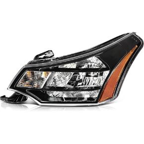 SCITOO Headlight Assembly Fits For 2010-2011 for Ford Focus Headlamp Driver Side