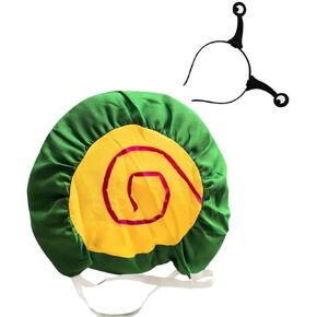 Cute Snail Shell with Snail Headband Animal Green Shell Halloween Cosplay Party Costumes