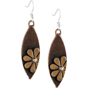 MINACHI Vintage Boho Rustic Flower Sunflower Dangle Drop Earrings Bohemian Summer Jewelry Gift for Women