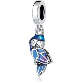 925 Sterling Silver Love Birds Charms Flaming Butterfly Dragonfly Bead fit Pandora Charms Bracelets for Women Christmas Mothers Day Gifts