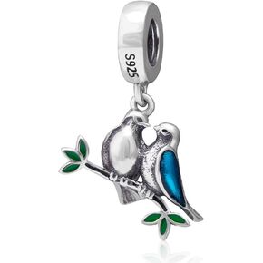 925 فضة الحب الطيور سحر المشتعلة فراشة اليعسوب الخرزة صالح باندورا سحر أساور للنساء عيد الميلاد هدايا عيد الأم in Kuwait