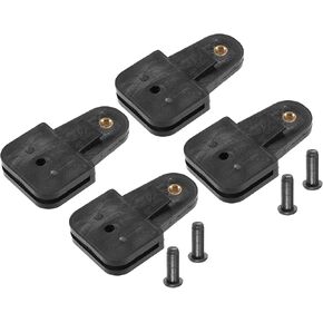 4 Pcs Window Door Glass Channel Retainer Clip, 2.91"x1.77"x0.55" Glass Regulator Holder Sash Clip Universal for Car Truck Van Durable Plastic Black