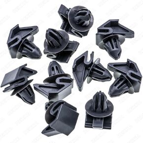 Rexka 10pcs Fender Corner and Rocker Moulding Clips for Ford W790225-S900 Focus
