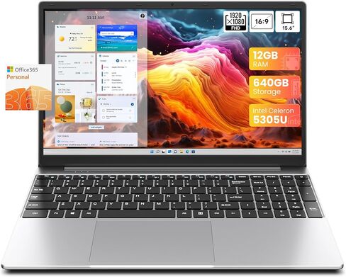 jumper Laptop, 12GB RAM 640GB ROM, 5305U Processor, 15.6 Inch Computer with Office 365 1-Year Subscription, HD Screen, 38Wh Battery, 2 Stereo Speakers, USB3.0 * 2, Bluetooth 4.2. in Saudi Arabia