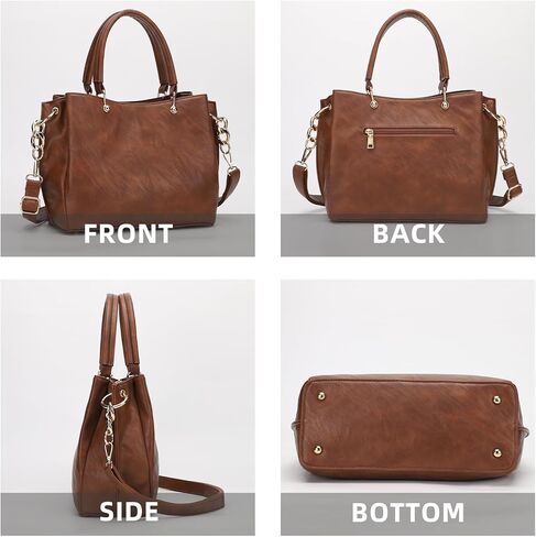 KL928 Women Designer Handbag and Purse, PU Leather Top Handle Satchel Shoulder Bag Tote Bag for Ladies in Kuwait