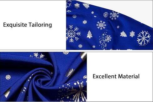 DiBanGu Christmas Shirts for Men Shiny Holiday Button Down Dress Shirts Xmas Festive Long Sleeve Shirt for Vacation Party in Kuwait