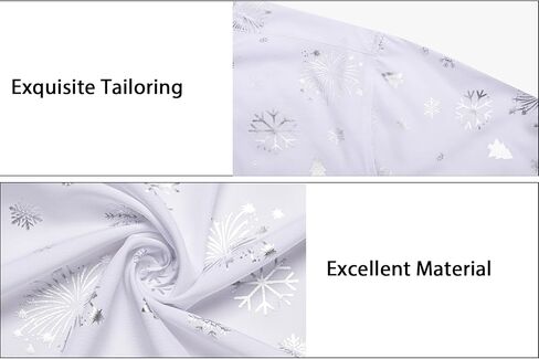 DiBanGu Christmas Shirts for Men Shiny Holiday Button Down Dress Shirts Xmas Festive Long Sleeve Shirt for Vacation Party in Kuwait