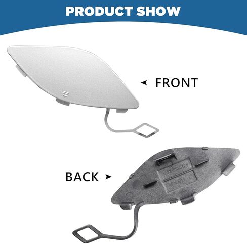 TOPUS Front Bumper Tow Hook Cover for Mercedes Benz E350 E500 E550 2010 2011 2012 2013 for Mercedes Benz E250 11 12 13 Towing Eye Cap Trailer Cover A2078850123 2078850123 (Black, Right Side) in Kuwait