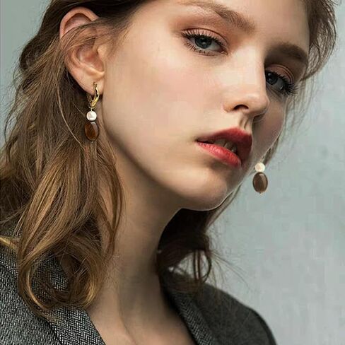 Chunky Gold Rhinestone Dangle Hoop Earrings for Women, Trendy Statement Thick Cubic Zirconia Geometric Drop Huggie Earing Prom Fashion Jewelry Gift in Kuwait