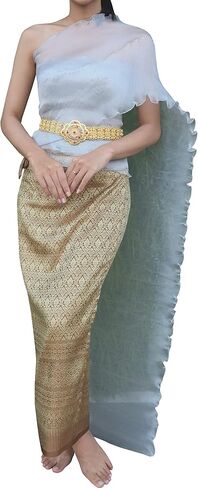 Full Funk Thailand Traditional Sabaii Sash for Wedding Theater Costume Outfit in Kuwait