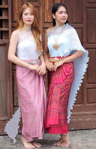 Full Funk Thailand Traditional Sabaii Sash for Wedding Theater Costume Outfit in Kuwait