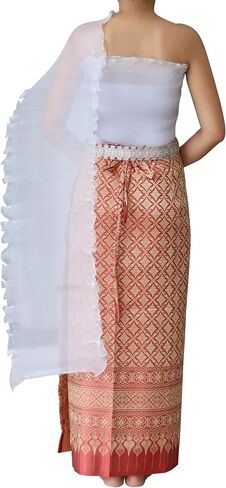 Full Funk Thailand Traditional Sabaii Sash for Wedding Theater Costume Outfit in Kuwait