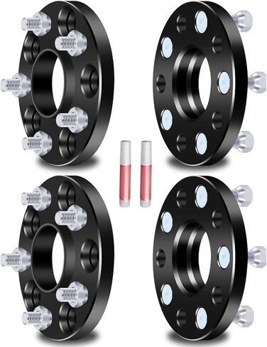 ECCPP 4pcs 15mm 5 Lug 5x114.3mm Wheel spacers hubcentric 5x4.5 to 5x4.5 12x1.5 64.1mm fit for 2006-2018 for Honda Civic 1997-2018 for Honda CR-V 2011-2016 for Honda CR-Z in Saudi Arabia