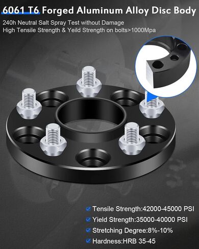 ECCPP 4pcs 15mm 5 Lug 5x114.3mm Wheel spacers hubcentric 5x4.5 to 5x4.5 12x1.5 64.1mm fit for 2006-2018 for Honda Civic 1997-2018 for Honda CR-V 2011-2016 for Honda CR-Z in Saudi Arabia