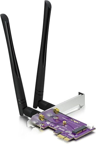 M.2 NVMe Adapter M-Key and B-Key, 2-Port M.2 to PCIe X4 Gen3 Adapter Card, Supports PCIe M.2 SSDs (NVMe and AHCI) and SATA-Based SSDs, Compatible with PCIe 3.0/2.0/1.0 Motherboards in Saudi Arabia