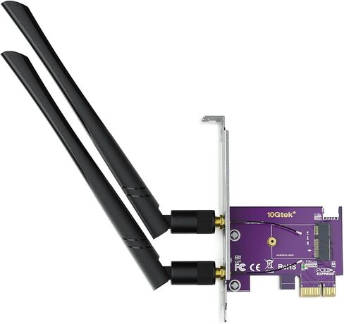 M.2 NVMe Adapter M-Key and B-Key, 2-Port M.2 to PCIe X4 Gen3 Adapter Card, Supports PCIe M.2 SSDs (NVMe and AHCI) and SATA-Based SSDs, Compatible with PCIe 3.0/2.0/1.0 Motherboards in Saudi Arabia