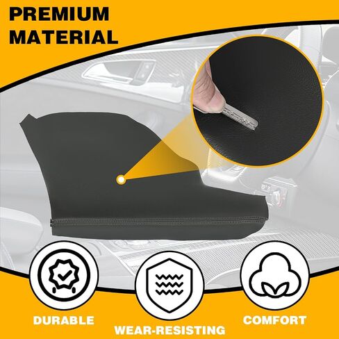 KUAFU Door Panel Armrest Cover Compatible with 2011-2017 Honda Odyssey Front Door Armrest Upholstery Cover PVC Dark Gray-2Pcs in Kuwait