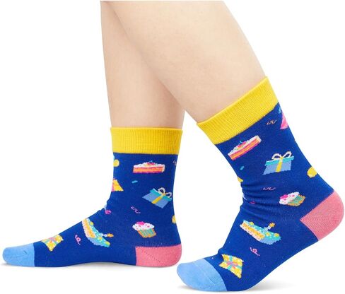 HAPPYPOP 12th Birthday Gifts for Boys - Socks for Kids Age 12, 12 Year Old Tween Boy Girl Gift Ideas, Presents for 12 Year Olds, Birthday Gift Box with Greeting Card in Saudi Arabia