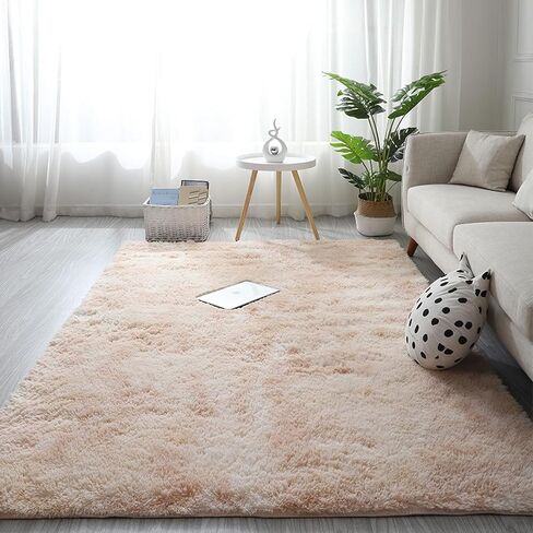 Lifup Area Rug for Living Room, Indoor Shag Fuzzy Carpets, Fluffy Faux Fur Rugs, Non-Slip High Pile Shaggy Carpets, Ultra Soft Plush Rugs for Bedroom Home Decor Burgundy 2x3 Feet in Kuwait