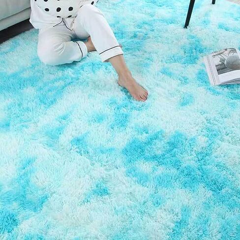 Lifup Area Rug for Living Room, Indoor Shag Fuzzy Carpets, Fluffy Faux Fur Rugs, Non-Slip High Pile Shaggy Carpets, Ultra Soft Plush Rugs for Bedroom Home Decor Burgundy 2x3 Feet in Kuwait