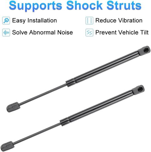 13 بوصة 25 رطل/111N رفع عالمي يدعم صدمات الدعامات الغازية لغطاء العربة Leer الجزء العلوي للنوافذ الخلفية الرفع الهيدروليكي دعم غطاء الشاحنة، استبدال الدعامات المظلة لـ 4125 C1615091 in Kuwait