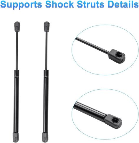 13 بوصة 25 رطل/111N رفع عالمي يدعم صدمات الدعامات الغازية لغطاء العربة Leer الجزء العلوي للنوافذ الخلفية الرفع الهيدروليكي دعم غطاء الشاحنة، استبدال الدعامات المظلة لـ 4125 C1615091 in Kuwait