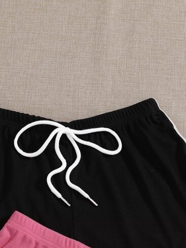 Milumia Women's 2 Pack Knot Workout Dolphin Shorts High Waisted Casual Lounge Gym Biker Shorts in Saudi Arabia