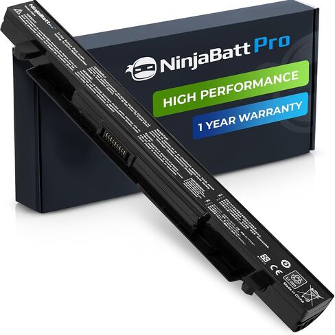 بطارية NinjaBatt لجهاز Asus X551 X551M A31N1319 X551C A41N1308 X551MA D550 X551CA A31LJ91 X451 X451C 00B110-00250600 0B110-00250100 - أداء عالي [4 خلايا/2200 مللي أمبير/32 وات] in Kuwait