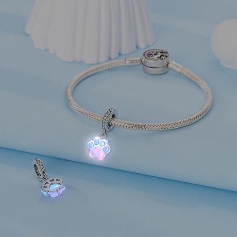 Pets Animals Sterling Silver Charms for Charm Bracelet for Women 5A Cubic Zirconia Dangle Pendant Bracelet Bead in Saudi Arabia