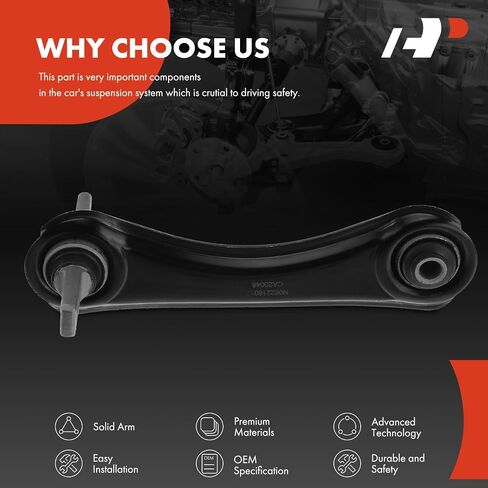 A-Premium Rear Right Upper Control Arm, with Bushing, Compatible with Honda Civic Civic 1988-2000, Civic del Sol 1993-1997, CR-V 1997-2001, Acura EL 1997-2000, Integra 1997-2001 in Saudi Arabia