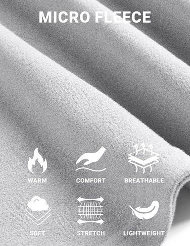 COOFANDY Mens Mock Neck Shirts Fleece Long Sleeve Tops Basic Pullover T-Shirts in Kuwait