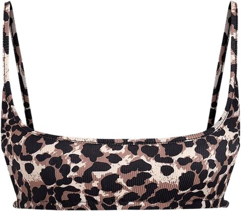 Verdusa Women's Cut Out Backless Square Neck Spaghetti Strap Ribbed Mini Bra Cropped Cami Top in Kuwait