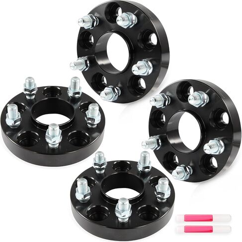 SCITOO 1" Wheel Spacers 4Pcs 5x4.5 14x1.5 64.1mm Black Wheel Adapters for Tesla 3 2017-2023,for Tesla Y 2020-2023 in Saudi Arabia