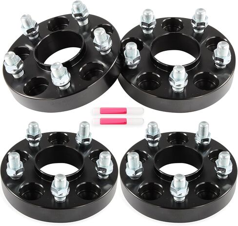 SCITOO 1" Wheel Spacers 4Pcs 5x4.5 14x1.5 64.1mm Black Wheel Adapters for Tesla 3 2017-2023,for Tesla Y 2020-2023 in Saudi Arabia