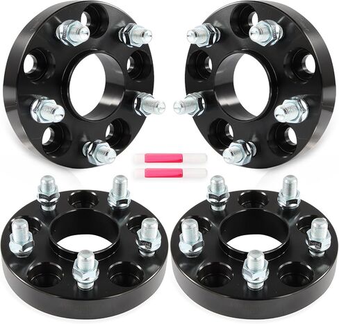 SCITOO 1" Wheel Spacers 4Pcs 5x4.5 14x1.5 64.1mm Black Wheel Adapters for Tesla 3 2017-2023,for Tesla Y 2020-2023 in Saudi Arabia