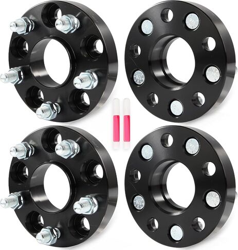 SCITOO 1" Wheel Spacers 4Pcs 5x4.5 14x1.5 64.1mm Black Wheel Adapters for Tesla 3 2017-2023,for Tesla Y 2020-2023 in Saudi Arabia