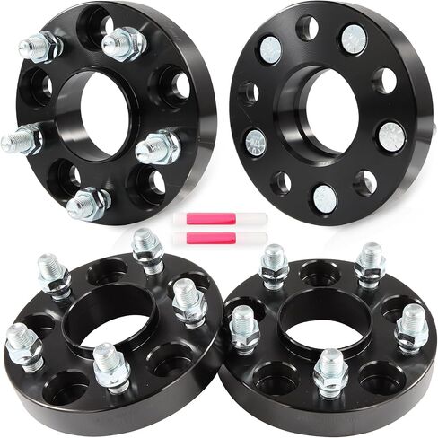 SCITOO 1" Wheel Spacers 4Pcs 5x4.5 14x1.5 64.1mm Black Wheel Adapters for Tesla 3 2017-2023,for Tesla Y 2020-2023 in Saudi Arabia
