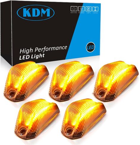 KDM Clear Lens Housing with White Led Bulb Cab Roof Top Marker Lights assembly Fit for 2014-2023 Dodge ram ProMaster 1500 1500 2500 3500 Pick up Truck Van，Mounted Running Clearance Lamp,5Pcs Pack in Kuwait