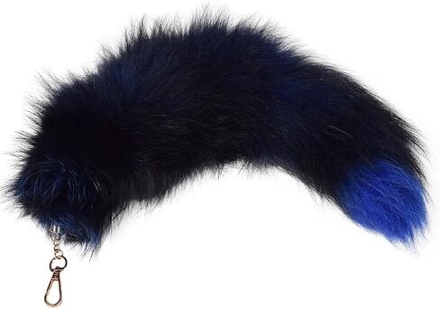 Halloween Huge Fluffy Fur Fox Tail Cosplay Fox Tail Handbag Keychain Fox Costume for Kids Adult in Saudi Arabia