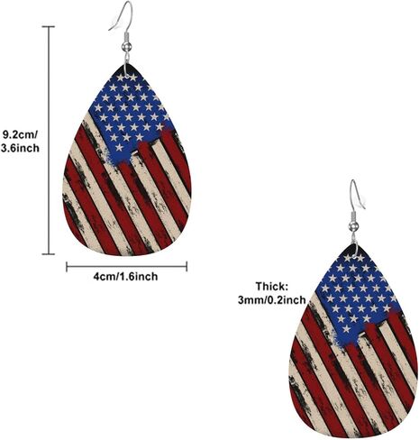 Faux Leather Earrings Leopard Butterfly Teardrop Dangle Earrings Jewelry For Women in Saudi Arabia