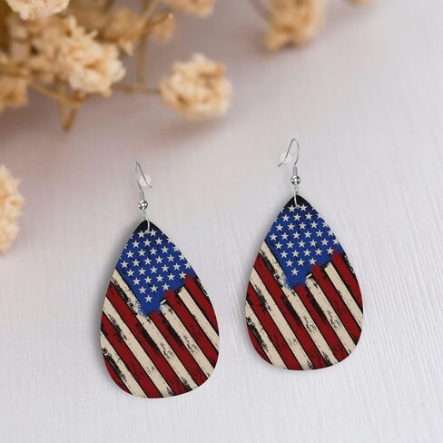 Faux Leather Earrings Leopard Butterfly Teardrop Dangle Earrings Jewelry For Women in Saudi Arabia