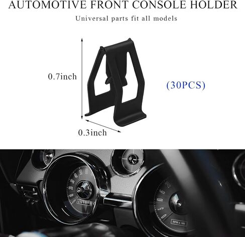 10 PCS Dashboard Trim Clips, Metal Retainer Dashboard Panel Trim Clip Fastener, Front Console Dash Retainer Clips Replacement for Most Vehicles, Interior Car Accessories in Saudi Arabia