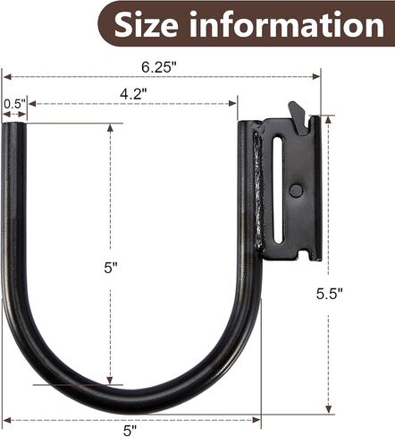 12PCS E Track J Hooks Heavy Duty Large Steel 4" J Hook Accessories for Enclosed Trailers, Use as Box Trucks, Vans, Garage, Workshop & Warehouse Black in Saudi Arabia