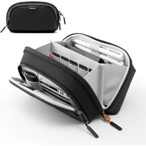 Inateck Electronics Organizer Travel Case, Waterproof Tech Pouch, Travel Organizer Bag Pouch, Electronic Accessories Carry Case, Tech Organizer for Cable, Cord, Charger, Phone, Small(New Version)