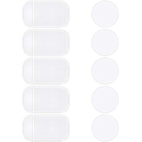 10 Packs Anti-Slip Gel Pads Viaky Fixate Sticky Cell Pads Non-Slip Gel Mat Sticky Auto Gel Holder,Can Stick to Cellphone, Pad, Keys,Glass, Mirrors, Whiteboards, Metal (Black) …