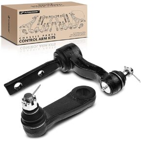 A-Premium Set of 2, Front Steering Idler Arm, Pitman Arm, Compatible with Ford F-150 1997-2004, F-250 1997-1999, Expedition 1997-2002, Lincoln Navigator 1998-2002, Blackwood 2002