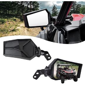 SAUTVS Adjustable Rearview Side Mirrors for Polaris General XP 1000, Folding Clear Rear View Side Mirrors for Polaris General 1000/4 1000 / XP 1000 / XP 4 1000 2016-2024 Accessories(2PCS)