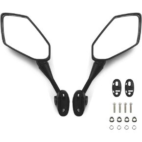Heart Horse Motorcycle Mirrors Rear View Mirrors Compatible with CBR600 F4 F4I 1999-2006 CBR900 CBR919 CBR929 CBR954 1998-2003 RC51 RVT1000 DD250E DD300 DD350